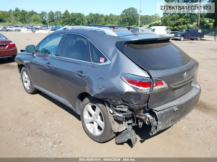 2015 Lexus Rx 350 VIN: 2T2BK1BA1FC261923 Lot: 40261514