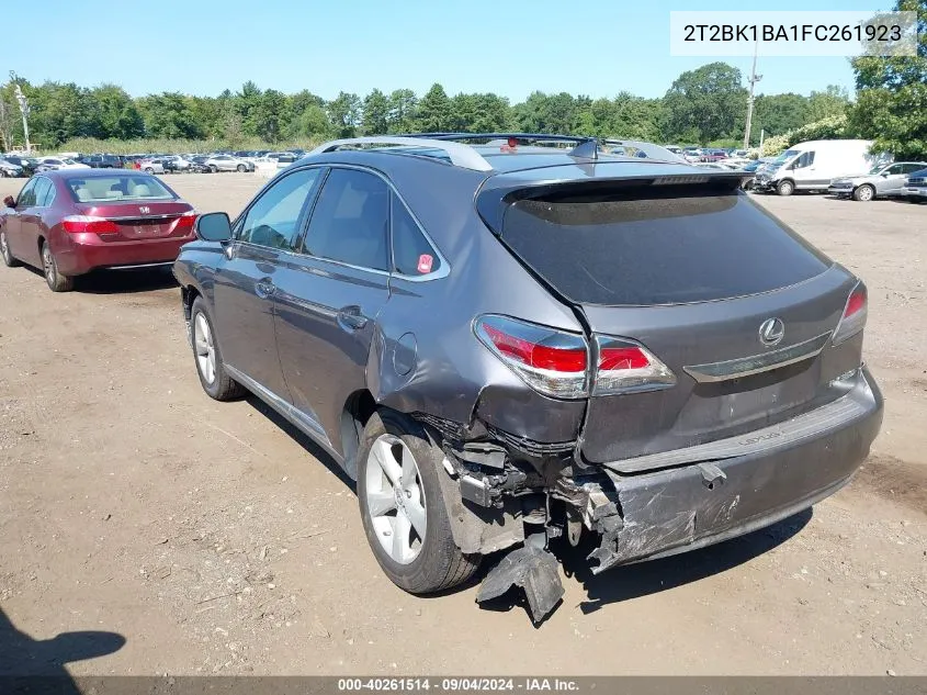 2015 Lexus Rx 350 VIN: 2T2BK1BA1FC261923 Lot: 40261514