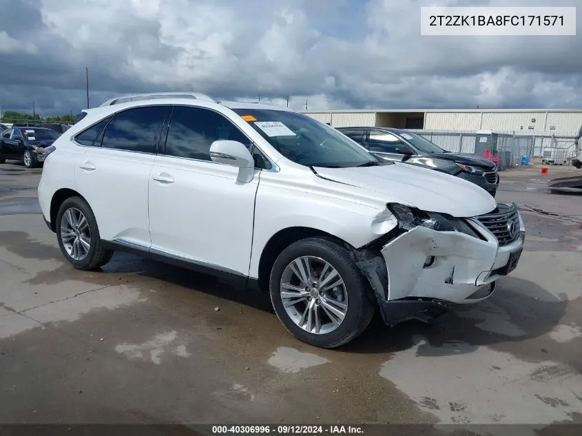 2T2ZK1BA8FC171571 2015 Lexus Rx 350 350