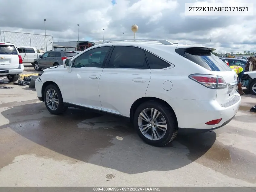 2015 Lexus Rx 350 350 VIN: 2T2ZK1BA8FC171571 Lot: 40306996