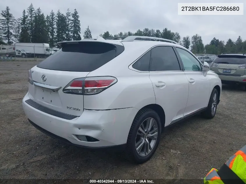 2015 Lexus Rx 350 350/Base/F Sport VIN: 2T2BK1BA5FC286680 Lot: 40342044