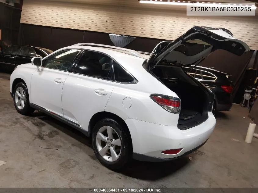 2015 Lexus Rx 350 VIN: 2T2BK1BA6FC335255 Lot: 40354431