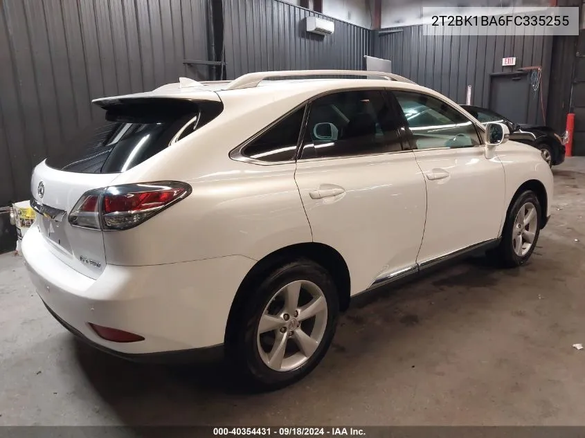 2015 Lexus Rx 350 VIN: 2T2BK1BA6FC335255 Lot: 40354431