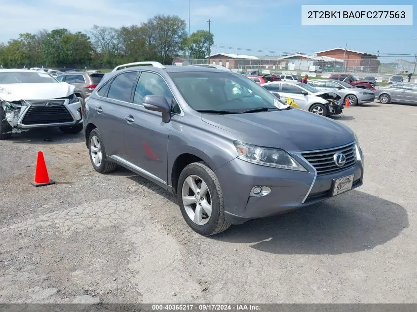 2015 Lexus Rx 350 VIN: 2T2BK1BA0FC277563 Lot: 40365217