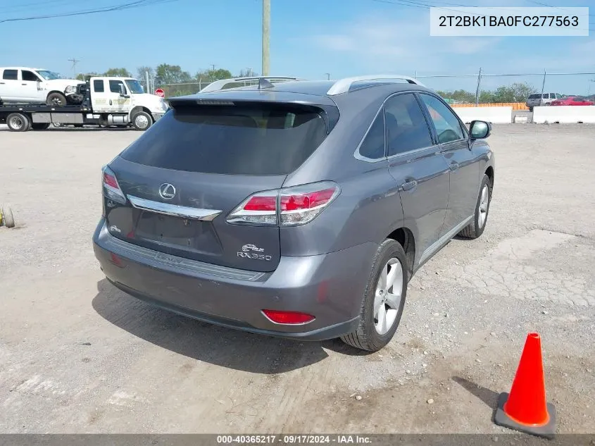 2015 Lexus Rx 350 VIN: 2T2BK1BA0FC277563 Lot: 40365217