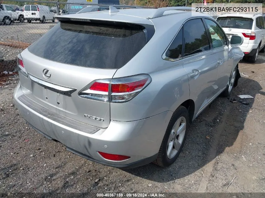 2015 Lexus Rx 350 350/Base/F Sport VIN: 2T2BK1BA9FC293115 Lot: 40367159