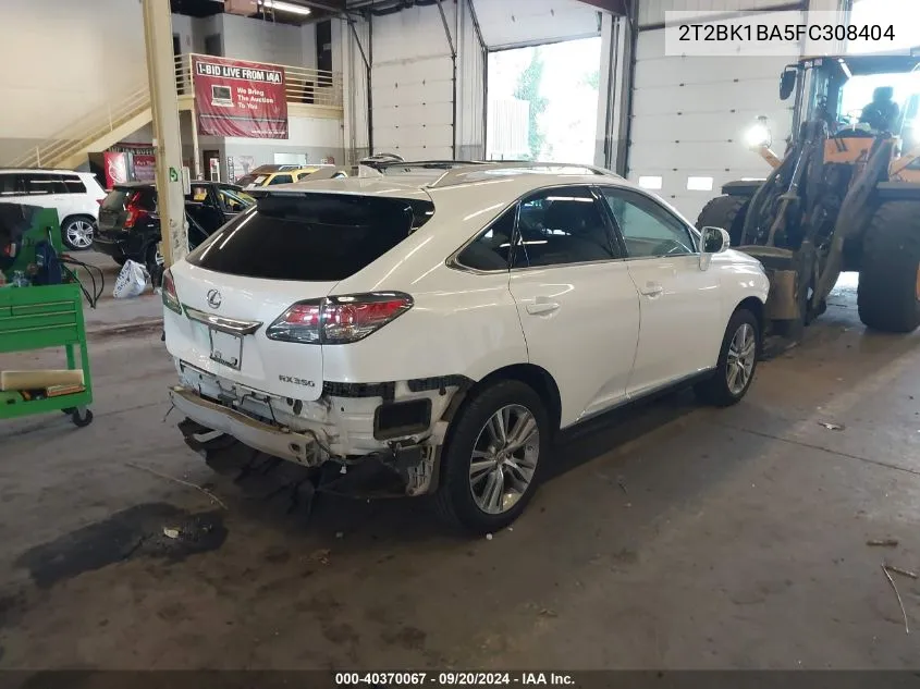 2T2BK1BA5FC308404 2015 Lexus Rx 350