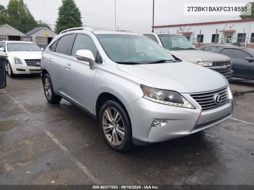 2015 Lexus Rx 350 VIN: 2T2BK1BAXFC318555 Lot: 40377053