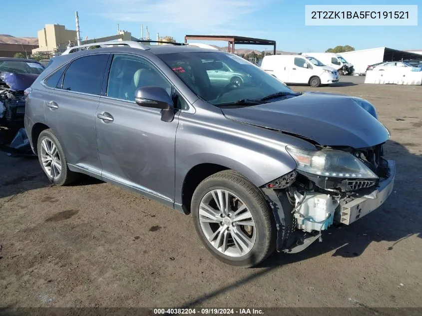 2T2ZK1BA5FC191521 2015 Lexus Rx 350