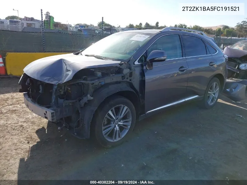 2T2ZK1BA5FC191521 2015 Lexus Rx 350