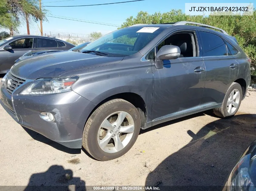 2015 Lexus Rx 350 VIN: JTJZK1BA6F2423432 Lot: 40389912