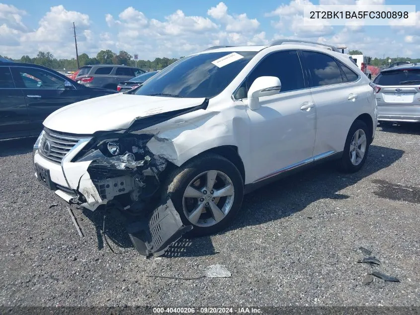 2015 Lexus Rx 350 VIN: 2T2BK1BA5FC300898 Lot: 40400206