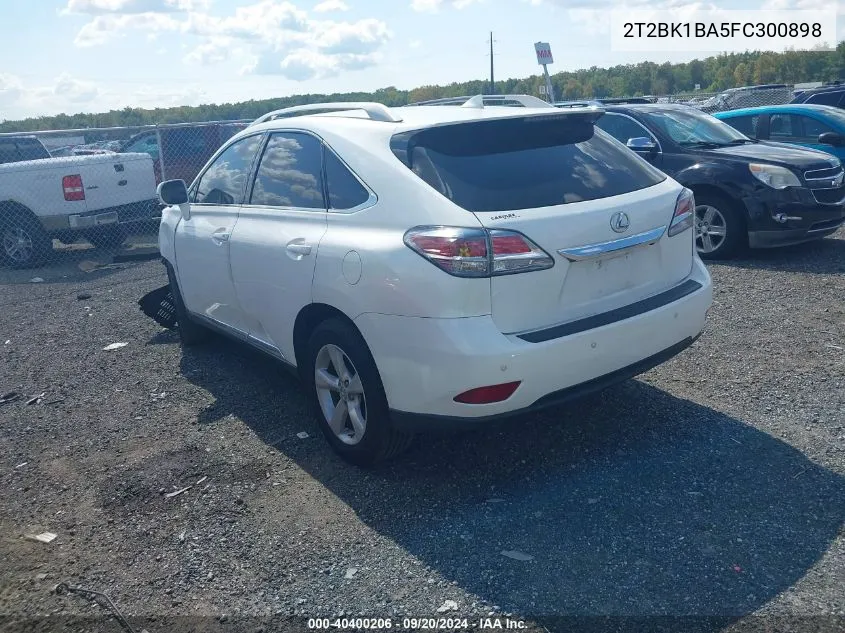 2015 Lexus Rx 350 VIN: 2T2BK1BA5FC300898 Lot: 40400206