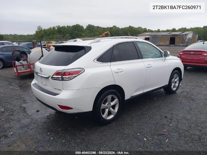 2T2BK1BA7FC260971 2015 Lexus Rx 350/Base/F Sport