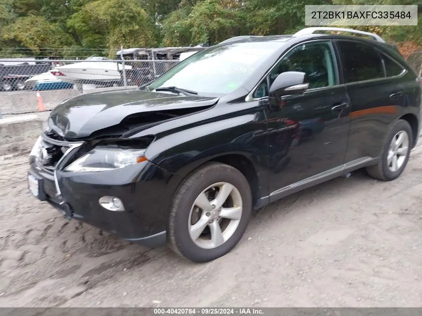 2T2BK1BAXFC335484 2015 Lexus Rx 350