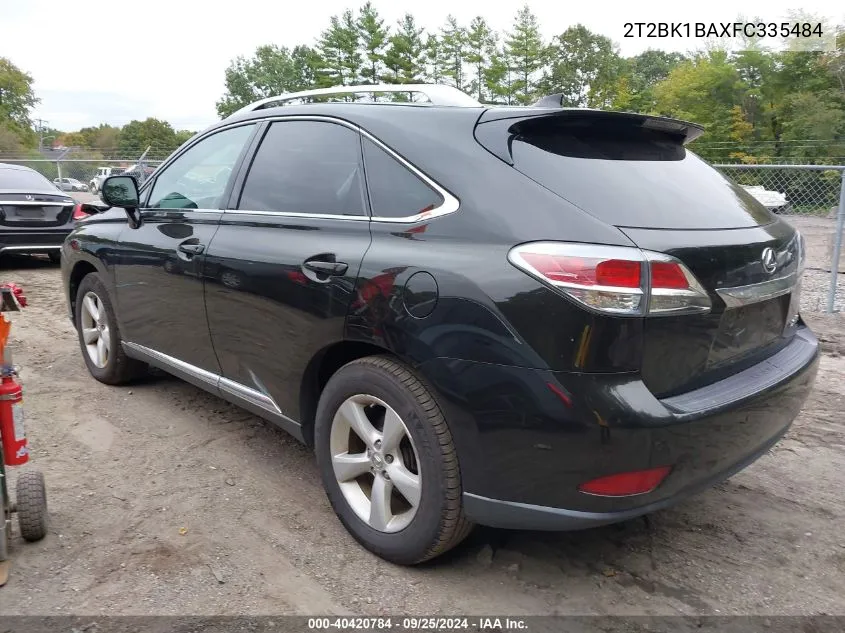 2T2BK1BAXFC335484 2015 Lexus Rx 350