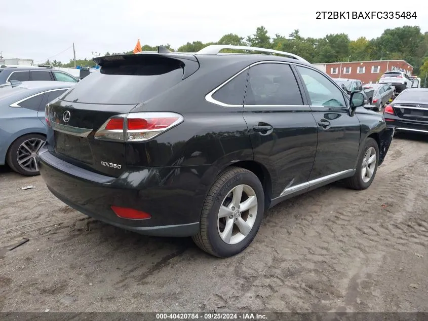 2015 Lexus Rx 350 VIN: 2T2BK1BAXFC335484 Lot: 40420784