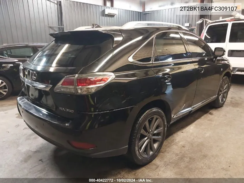 2015 Lexus Rx 350 F Sport VIN: 2T2BK1BA4FC309107 Lot: 40422772