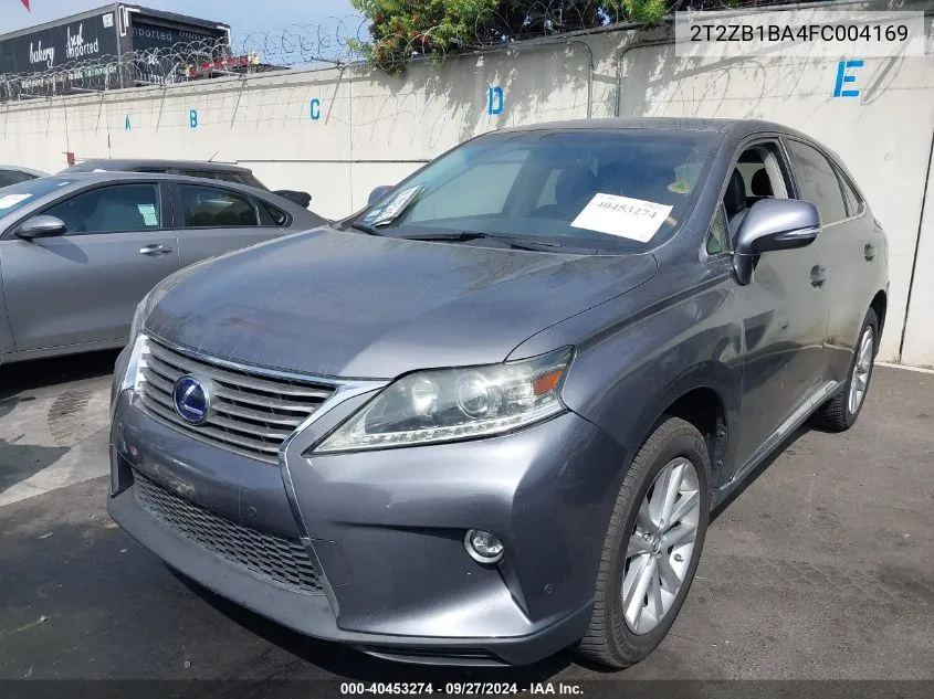 2T2ZB1BA4FC004169 2015 Lexus Rx 450H