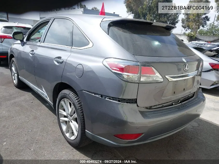 2T2ZB1BA4FC004169 2015 Lexus Rx 450H