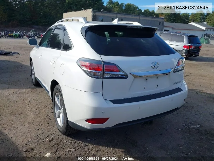 2015 Lexus Rx 350 VIN: 2T2BK1BA8FC324645 Lot: 40456824