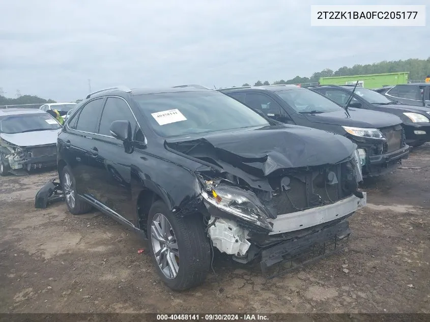 2T2ZK1BA0FC205177 2015 Lexus Rx 350 350