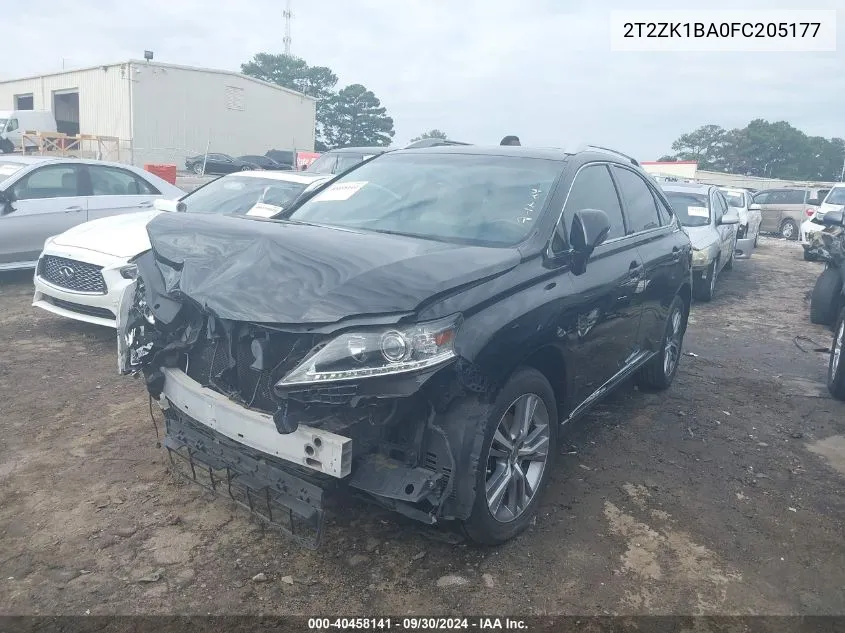 2015 Lexus Rx 350 350 VIN: 2T2ZK1BA0FC205177 Lot: 40458141