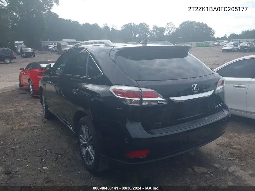 2T2ZK1BA0FC205177 2015 Lexus Rx 350 350