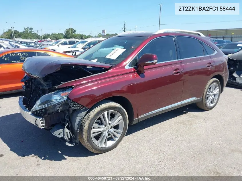 2T2ZK1BA2FC158444 2015 Lexus Rx 350