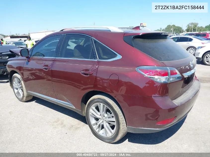 2015 Lexus Rx 350 VIN: 2T2ZK1BA2FC158444 Lot: 40458723