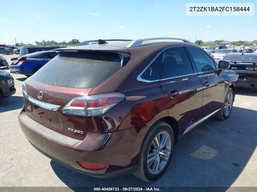 2015 Lexus Rx 350 VIN: 2T2ZK1BA2FC158444 Lot: 40458723