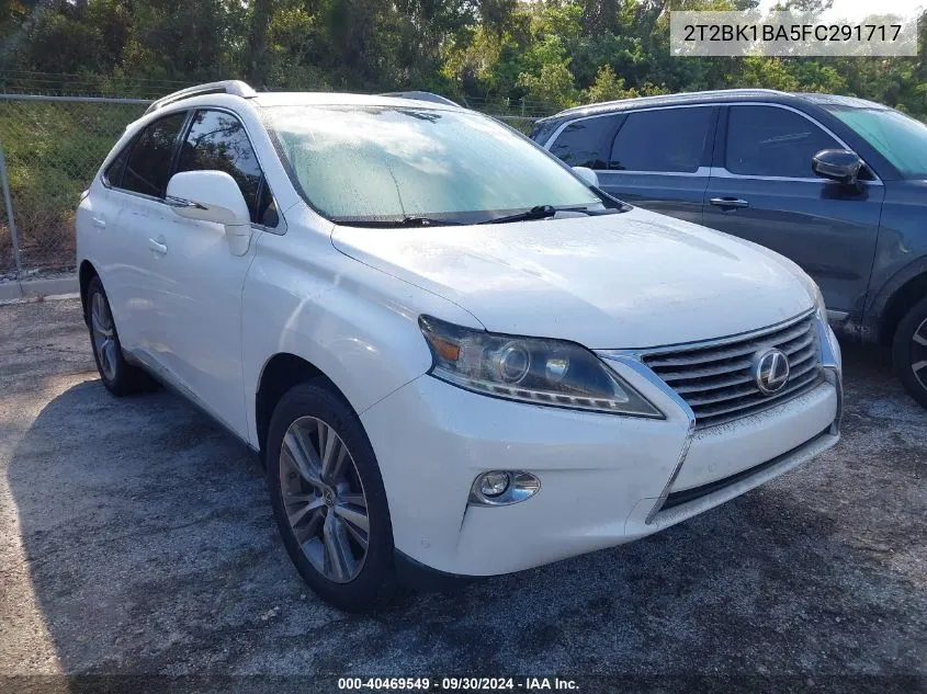 2015 Lexus Rx 350/Base/F Sport VIN: 2T2BK1BA5FC291717 Lot: 40469549