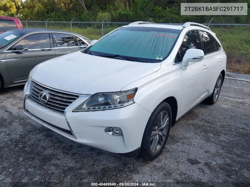 2015 Lexus Rx 350/Base/F Sport VIN: 2T2BK1BA5FC291717 Lot: 40469549