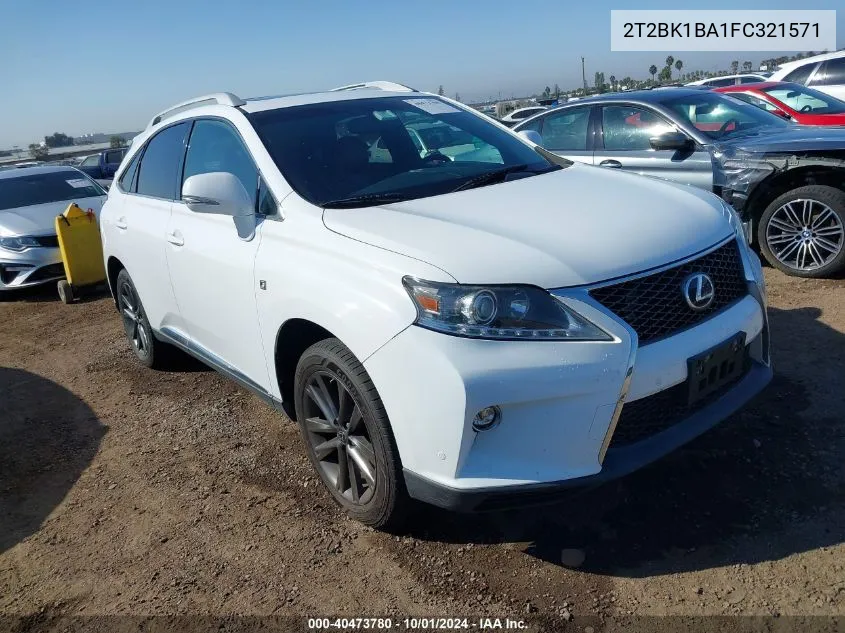 2T2BK1BA1FC321571 2015 Lexus Rx 350 F Sport