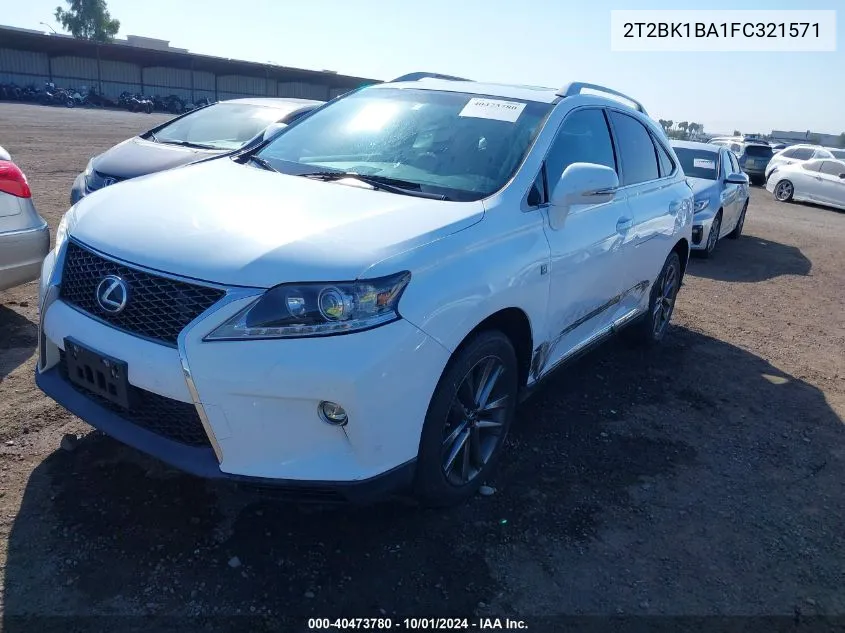 2T2BK1BA1FC321571 2015 Lexus Rx 350 F Sport