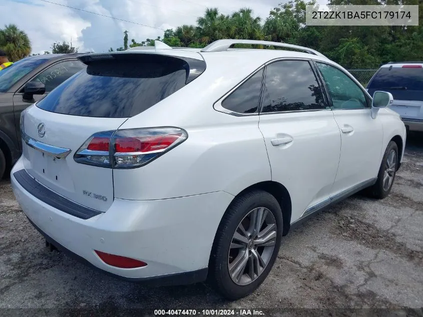 2015 Lexus Rx 350 VIN: 2T2ZK1BA5FC179174 Lot: 40474470