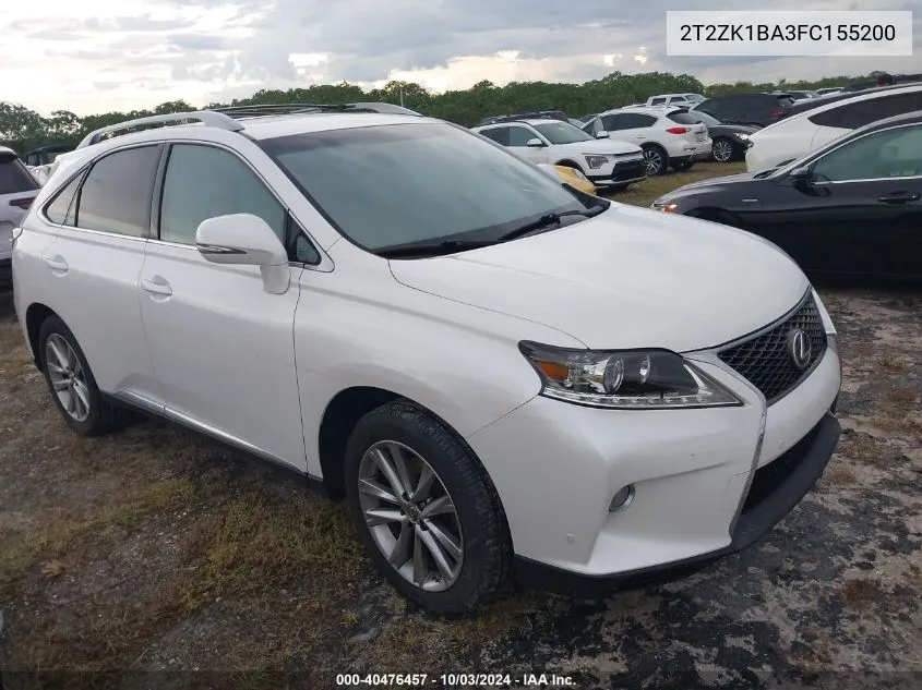 2T2ZK1BA3FC155200 2015 Lexus Rx 350