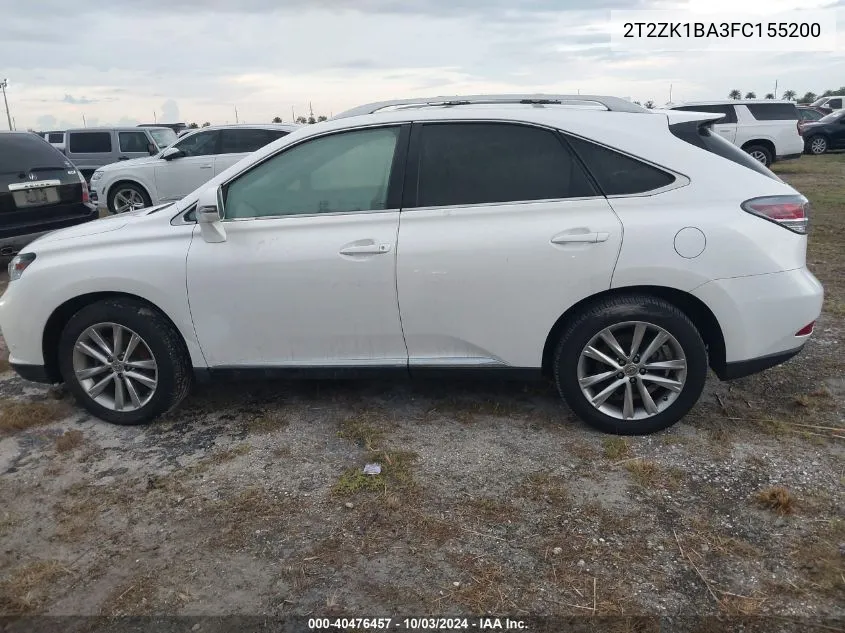 2T2ZK1BA3FC155200 2015 Lexus Rx 350