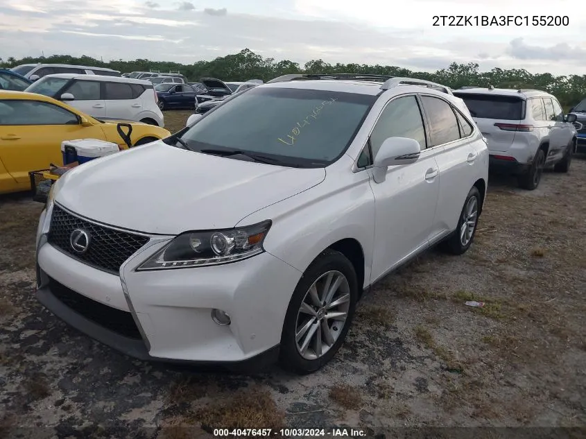 2T2ZK1BA3FC155200 2015 Lexus Rx 350