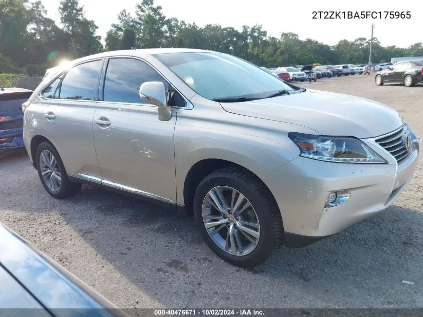 2015 Lexus Rx 350 VIN: 2T2ZK1BA5FC175965 Lot: 40476671