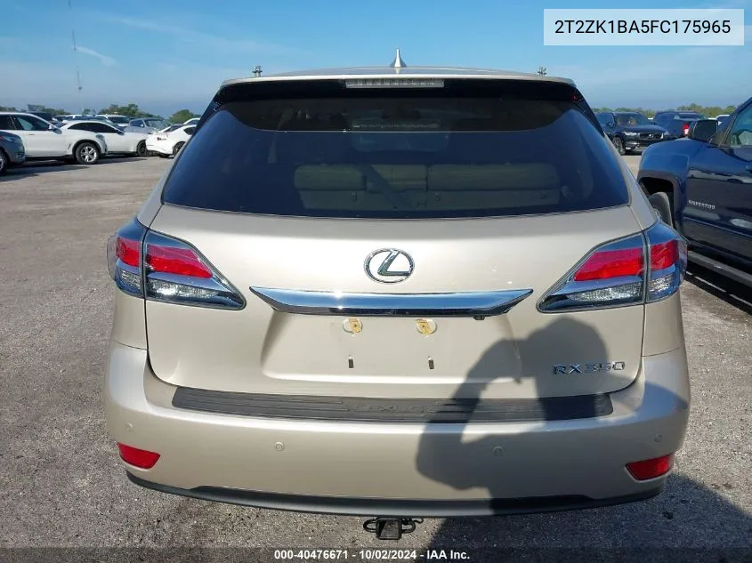 2T2ZK1BA5FC175965 2015 Lexus Rx 350