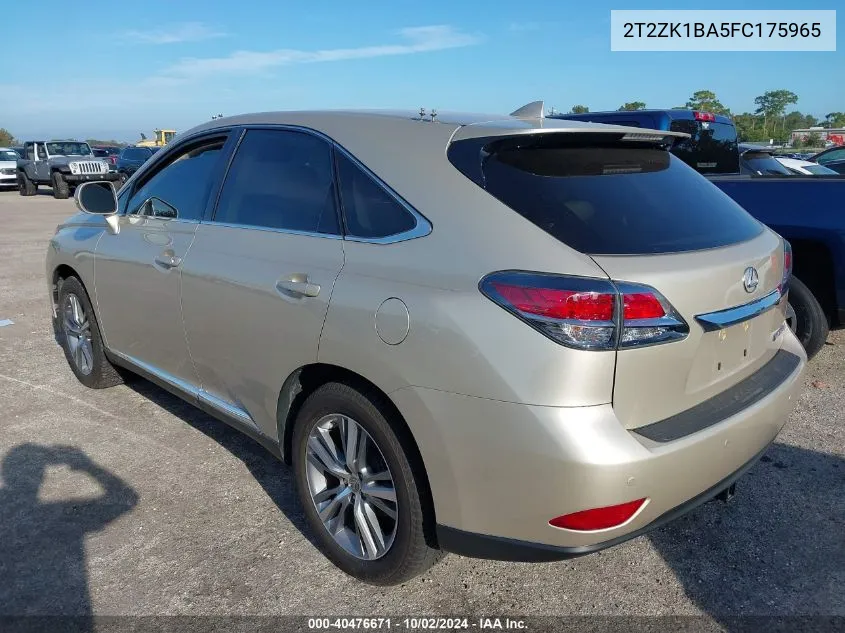 2015 Lexus Rx 350 VIN: 2T2ZK1BA5FC175965 Lot: 40476671