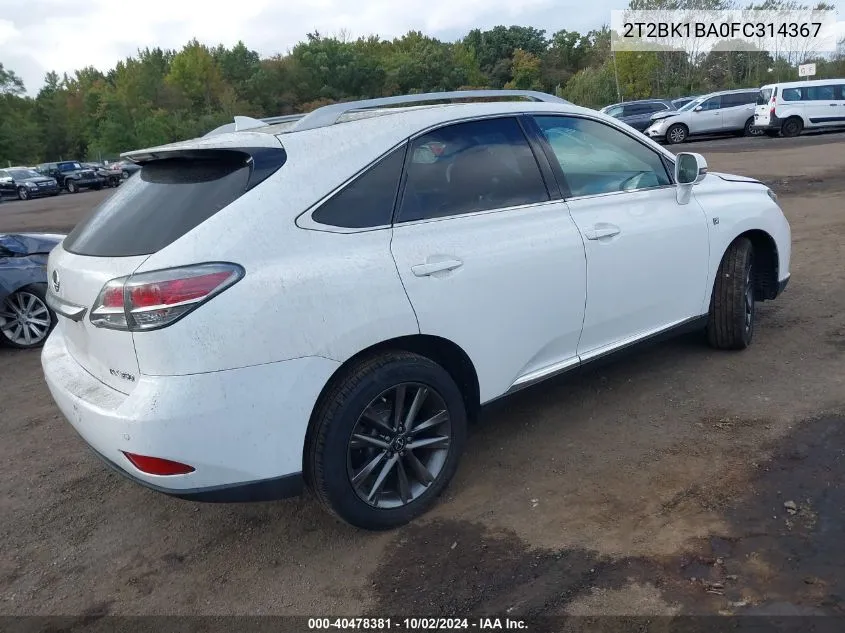 2T2BK1BA0FC314367 2015 Lexus Rx 350 F Sport