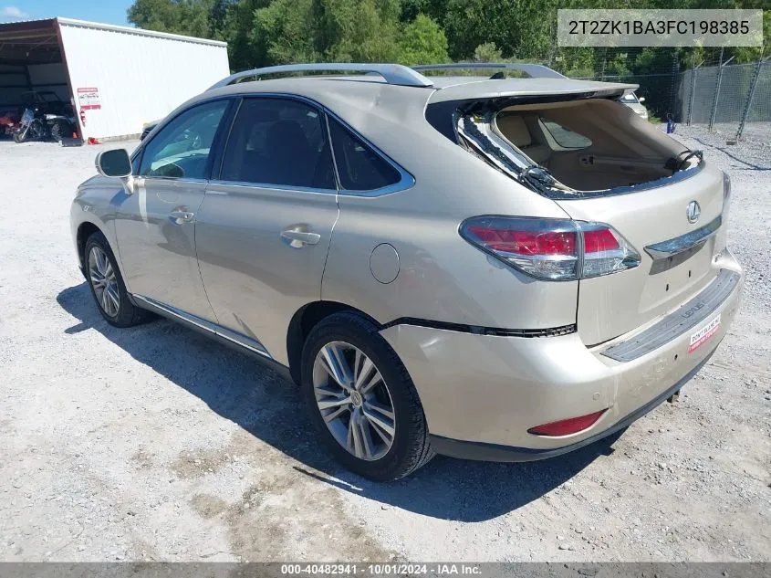 2015 Lexus Rx 350 VIN: 2T2ZK1BA3FC198385 Lot: 40482941