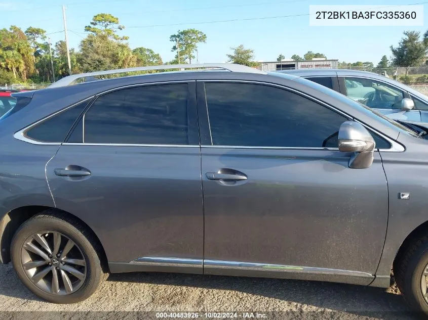 2015 Lexus Rx 350 F Sport VIN: 2T2BK1BA3FC335360 Lot: 40483926