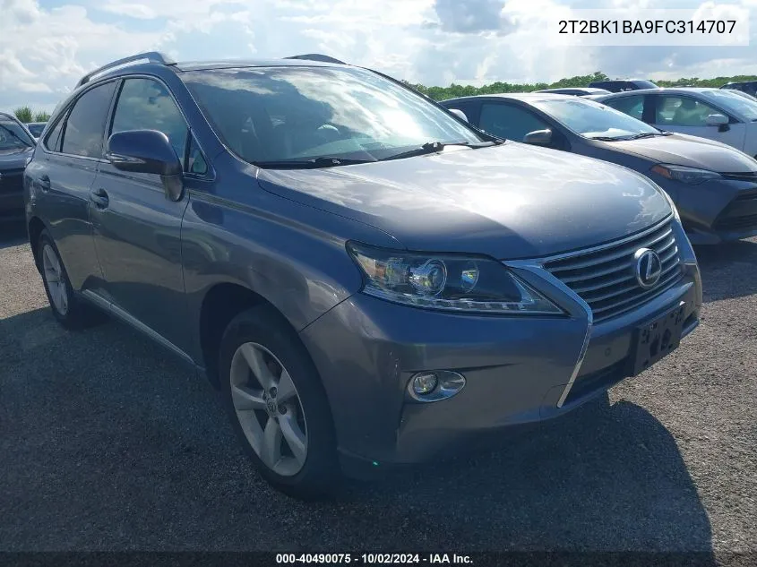 2015 Lexus Rx 350 VIN: 2T2BK1BA9FC314707 Lot: 40490075