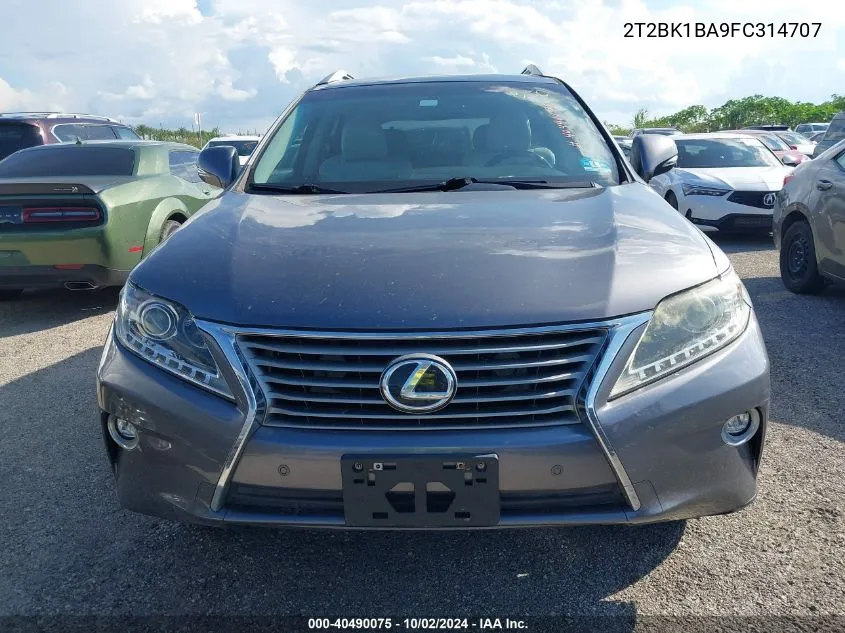 2015 Lexus Rx 350 VIN: 2T2BK1BA9FC314707 Lot: 40490075