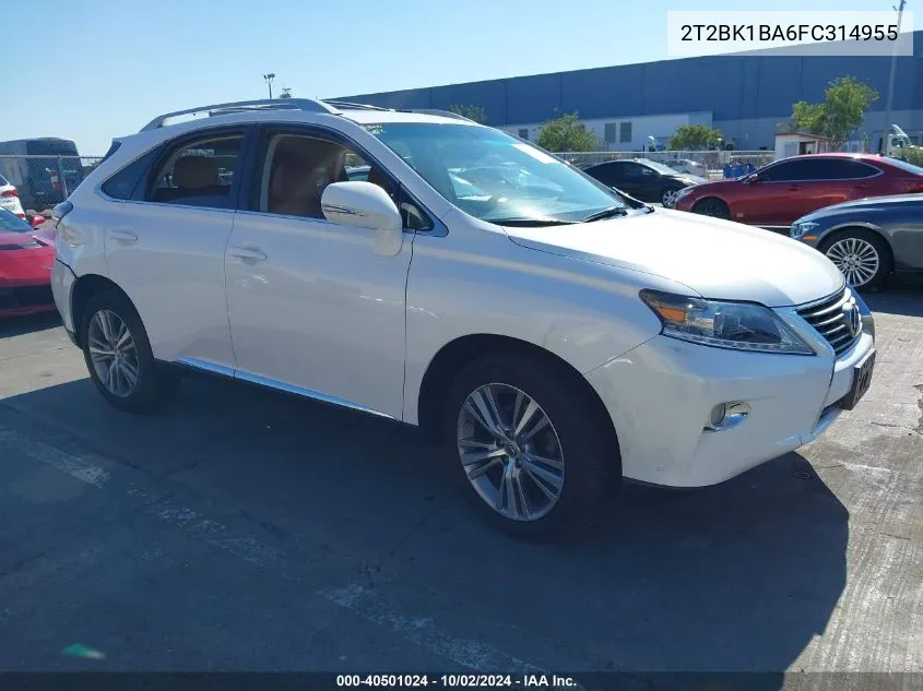 2T2BK1BA6FC314955 2015 Lexus Rx 350