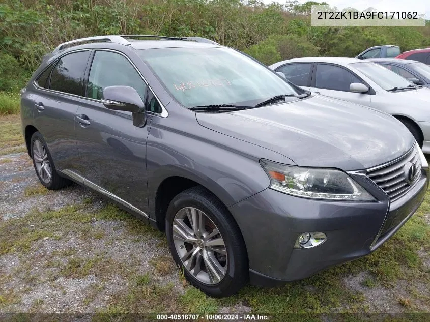 2015 Lexus Rx 350 VIN: 2T2ZK1BA9FC171062 Lot: 40516707