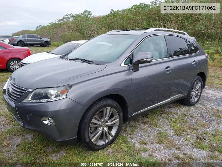 2015 Lexus Rx 350 VIN: 2T2ZK1BA9FC171062 Lot: 40516707